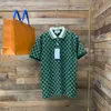 High-end merk korte mouwen T-shirt mannen bijenpolo shirt 100% katoenen reversbedrijf Koreaanse zomer