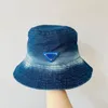 Designer Triangolo invertito Standard Gradiente giapponese Cappello da pescatore Jean Cappello da sole casual versatile Distressed Retro Uomo e donna Stesso stile