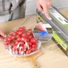 Other Kitchen Tools Plastic Wrap Dispenser Fixing Foil Cling Film Cutter Food Sharp Organizer Tool Accessories 230620