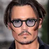 Solglasögon lm mode Johnny depp stil runda solglasögon klar tonad lins kvinnor solglasögon män tony blå ögonmose lins uv400 230620