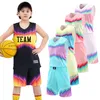 Set di abbigliamento Maglia da basket in bianco Maglia personalizzata per ragazzi per bambini Sport per bambini Maglia traspirante per l'assorbimento del sudore Allenamento personalizzato 230620