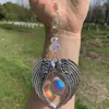 Cristal ange aile attrape-soleil pendentif arc-en-ciel fabricant suspendu cristal Chakra prismes pendentif pour fenêtre maison jardin décoration