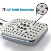 HKNOKE Silver 6 Modes pommeau de douche de salle de bain carré haute pression universel puissant pommeau de douche pas avec tuyau