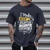 T-shirts pour hommes Mens Summer Oktoberfest Fashion Casual 3D Digital Printing Shirt Long Sleeve Short