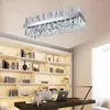 샹들리에 현대 디자인 럭셔리 크리스탈 샹들리에 LED 밝기 가벼운 식당 거실 크롬 램프 AC110V 220V