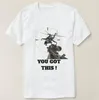 T-shirt da uomo Sniper Helicopter - You Got This Maglietta da uomo Manica corta Casual Cotone O-Collo Estate