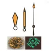 Watch Repair Kits Parts Orange Diamond Pointer Green Luminous Hand Fit For 007 NH35 NH36 Automatic Movement