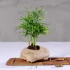 プランターポット手作りの石器と肉質の植木鉢模倣石パターンレトロクリエイティブガーデニングの組み合わせセラミックポットフラワーポットR230620