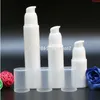 Travel Mini 휴대용 빈 보충 가능한 병 펌프 Airless Cosmetic Container 투명한 CAP 100pcs/lot 30ml 50mlhigh Quantlty Whard