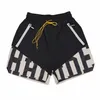 RHude Shorts Designer Herren Shorts Basketball Kurzhose Luxurys Sommer Beach Palm Letter Mesh Street Mode -Jogginghose