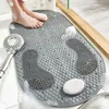 Mattor Style PVC Toalett Badrum Non Slip Mat Hushåll Grind Stone Floor Shower Room Massage Foot 230620