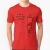 Camisetas masculinas I'm a Little Chili Shirt Gola redonda Manga curta T-shirts Trocadilhos Jogos Palavras Trocadilhos Pimentas engraçadas Texto