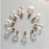 Mini Cute Glass Bottles Pendants Small Diy With Cork Jars Gifts Vial Mixed 10 Shape Free Shippinghigh qualtity Iljou