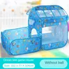 Baby Rail's Kid's Hal Crawing Solding Ball Basen z koszykówką Ocean Printing Play House Tunnel Namiot Rzuty Basketball Base