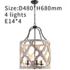 Chandeliers Retro White Kitchen Chandelier Light Fixtures Bedroom Wooden Lighting For Living Room Vintage Black Metal Nordic Lamp