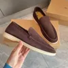 Loro Mokorsyka na fortepian Lp Casual Buty Flat Mens Niski top krowa skóra Oxfords Moccasins Summer Walk Comfort Lokera