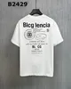 BLCG LENCIA 2023 Summer New 250g 100% Cotton T-shirt Men High Quality Print Color Sleeve Drop Tshirts Oversize Tops 22416