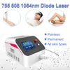 Big Power 808 Epilator Laser Hårborttagning Maskin Intelligent Vattentemperaturkontroll System Handle Titanium Ice Diode Laser Skin Rejuvenation Beauty Equipment