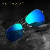 النظارات الشمسية Veithdia الأزياء الكلاسيكية للرجال استقطاب النساء نظارات شمسية عاكس العدسة إكسسوارات نظارات العين من الذكور/الإناث 230620