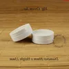 50pcs / Lot Promotion 10g Crème Pot Petites Femmes Cosmétique Conteneur Blanc 1 / 3OZ Vide En Aluminium Cas Mini Flacon Rechargeable Emballagehigh qty Sowl