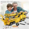 Mold King 17028 Technical Motorised Fire Rescue Truck Model Buildblocks Kits App RC Car Bricks Toys Children Christmas Gifts