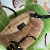 Font Tote Designer Woven Totes Bag For Women Fashion Shoulder Crossbody Summer Beach Handbag Lettera ricamata