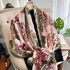 women's long scarf scarves shawl 100% cashmere material embroidery letters plain big size 180*90cm a23