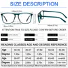 Marco de anteojos MARE AZZURO Gafas de lectura de gran tamaño Hombres Marco de anteojos cuadrados grandes Gafas de lupa óptica Diseñador de marca de lujo 1.5 2 230621
