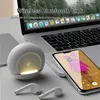 Мини-колонки Мини-динамик Bluetooth Беспроводная музыка Цветная светодиодная стереофоническая басовая музыкальная колонка Домашний рабочий стол Маленький ночник Карта