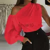 Chemisiers pour femmes Chemises Sexy Off Épaule Femmes Chemises D'été À Manches Lanterne Blouse Casual Lâche Solide Tops Lady Élégant Blusas Femme Streetwear Chemise J230621