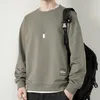 Herren-Kapuzenpullover, Herren-Frühlingsferien, zwei Rundhals-Sweatshirts, große Herren-Oberteile und fetter Freizeitmantel, getäfeltes modisches T-Shirt