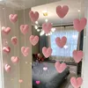 Party Decoration Heart Shaped Curtain Door Hanging Cute Korean Style Nylon String Pendant Girls Room Decor Women Kawaii Gift 9cm