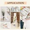 Ny 5M*4cm kantad chiffongband för bröllop Bridal Bouquet Inbjudan Julklapp Wrapping Party Diy Decoration Satin Silk Ribbon