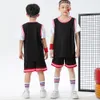 Ensembles de vêtements maillot de basket-ball personnalisé costume pour garçon filles été manches courtes Shorts 2 pièces ensembles enfants uniformes d'entraînement de basket-ball 230620