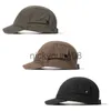 Casquettes de baseball à bord court Vintage couleur unie hommes casquette de Baseball en plein air réglable printemps été Protection solaire papa chapeau casquette à visière x0621