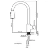 Кухонные смесители прохладная черная раковина из нержавеющей стали Кран 360 градусов Конструкция вращения может свободно отрегулировать форму воды