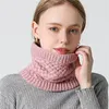 Cachecóis 2023 Inverno Cachecol Quente Para Mulheres De Malha Pescoço Anéis De Pelúcia Infantil Masculino Colar Anel Feminino Foulard Lenço de Pescoço