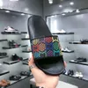 Kappy Designer dla mężczyzn Sandały Płaskie dno gumowe slajdy zielone czerwone paski Claquette moda luksusowe damskie buty na plaży T230621