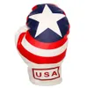 Other Golf Products 1 Pcs Golf Headcovers for Driver Fairway Woods Boxing Glove USA PU Leather Golf Club #1 #3 #5 Wood Head Cover 230620