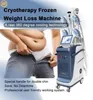 360 ﾰ Cool Tech Fat Minska Freezing Body Sculpting Slimming Cryoterapi Vakuumkavitation RF Lipo Laser ViktförlustCryo 360 Body Shaping Machine