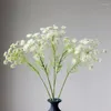 Decorative Flowers Big Lace Flower Branch Artificial Home El Decor Flores Artificiales Wedding Party Decoration White Floral