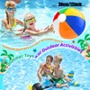 LED Flying Toys 12/8/6 Set Summer Water Toys For Kids Birthday Party Swimming Party Favors Solglasögon Uppblåsbara bollar Vattenpistolvatten Polo 230621