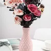 Planters POTS Modern Plastic Flower Unbreakable Ceramic Flower Pots Nordic Styles Home Wedding Party Decoration Ornament R230621