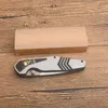 High Quality F60 Assisted Flipper Folding Knife 3Cr13Mov Satin Blade Stainless Steel Handle Outdoor Camping Hiking Fishing Survival Tactical Knives