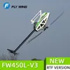 Inteligentne UAV Fly Wing FW450L V3 RTF PNP 6CH RC Helicopter 3D Auto Acrobatics GPS Hold GPS Hold z H1 System kontroli lotu dla dorosłych 230620