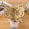 Новый Ид Мубарак деревянный Коран Священная книга Держатель Джист -Держатель Исламская мусульманская партия Рамадан Карим украшение для дома 2023