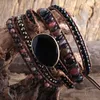 Bangle RH Designer moda Bransoletka boho ręcznie robione mieszane naturalne kamienie urok 5 pasm opakowanie bransoletki dla kobiet dispship 230620