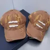 Nouveau coton lavé déchiré casquette de Baseball en détresse casquette à visière décontracté tout match visage-recherche petit chapeau de soleil public en gros