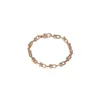 Designer TFF brass gold-plated Savi same U-shaped Bracelet lock chain metal texture cool wind horseshoe couple
