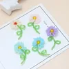 Hair Clips DIY Jewelry Findings Handmade Colorful Crystal Glass Beads Beading Ornament Accessories Flower Patch Sticker 19 40mm 10pcs